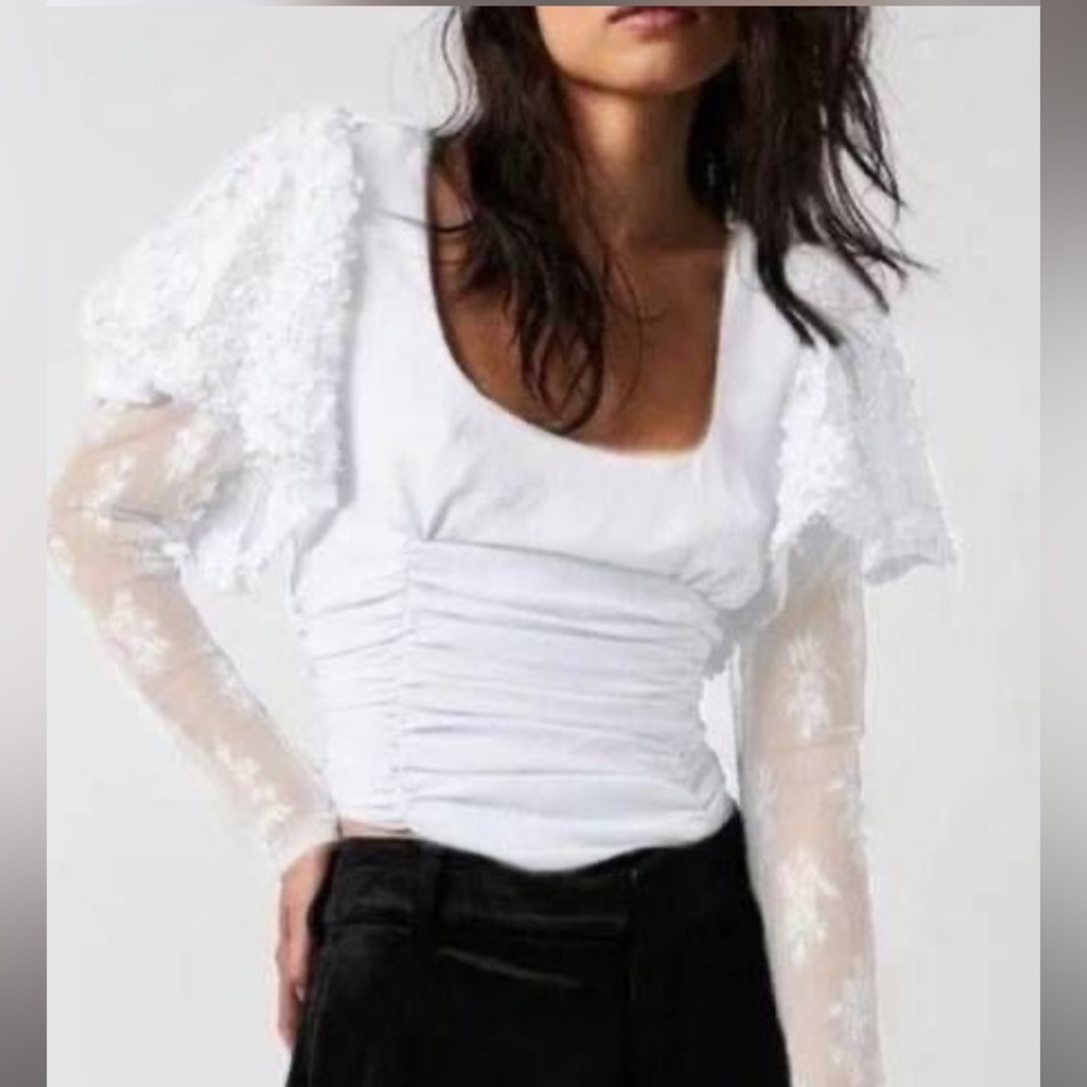 NWOT Free People Dream of You Blouse